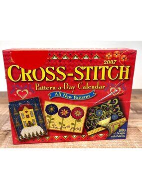 2007 Cross-Stitch Pattern-A-Day Calendar With 100s Of Unique Designs